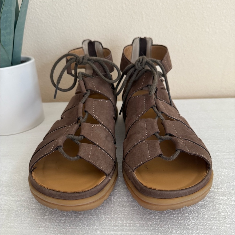 Hartjes XS Ghillie Sandy Hazelnut Nubuck Strappy Gladiator Sandals EU39 US 8-8.5 - Picture 5 of 13